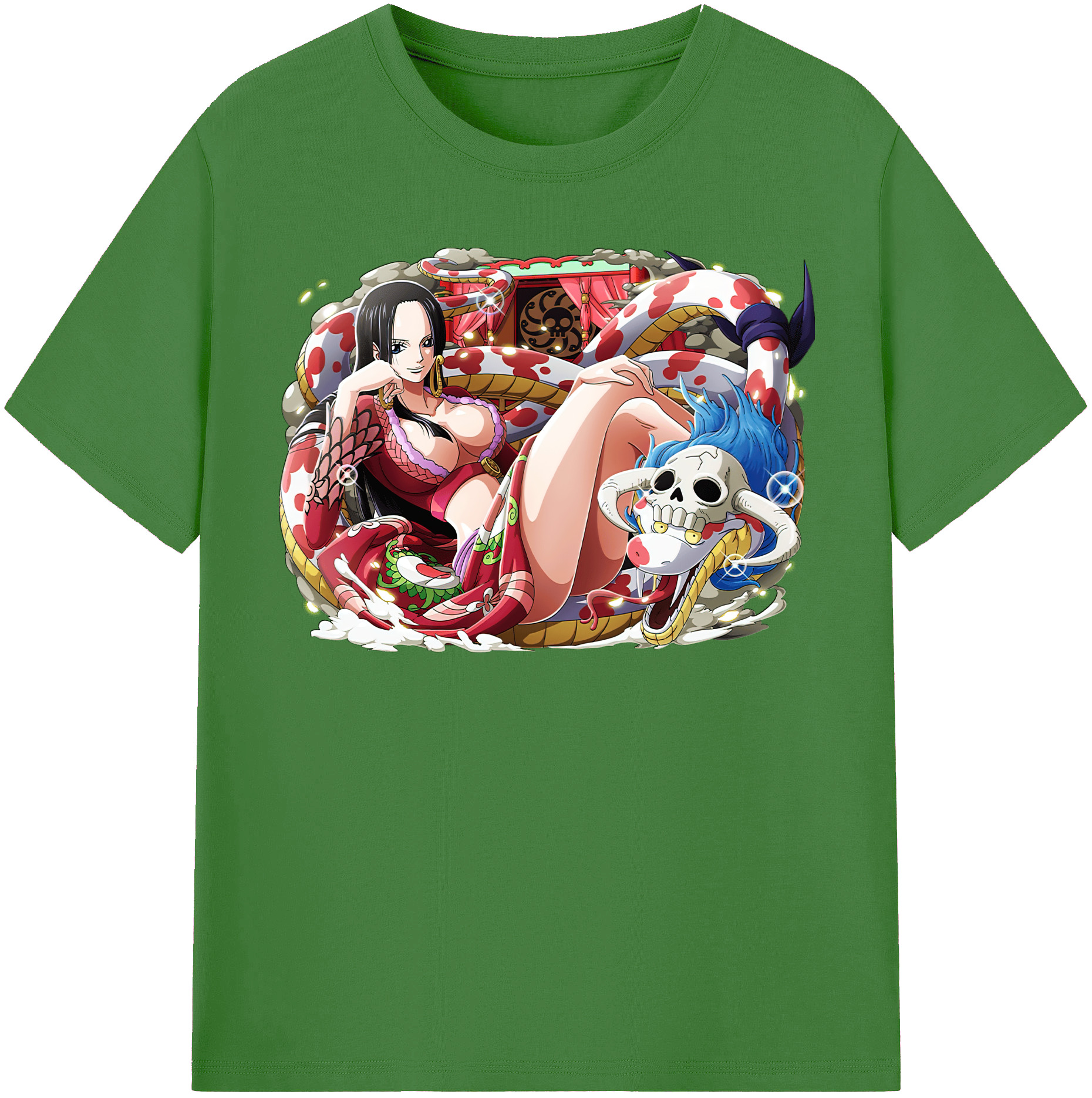 ワンピース ボア・ハンコック ONE PIECE Boa·Hancock レディースカジュアルプリントTシャツ（綿100％）